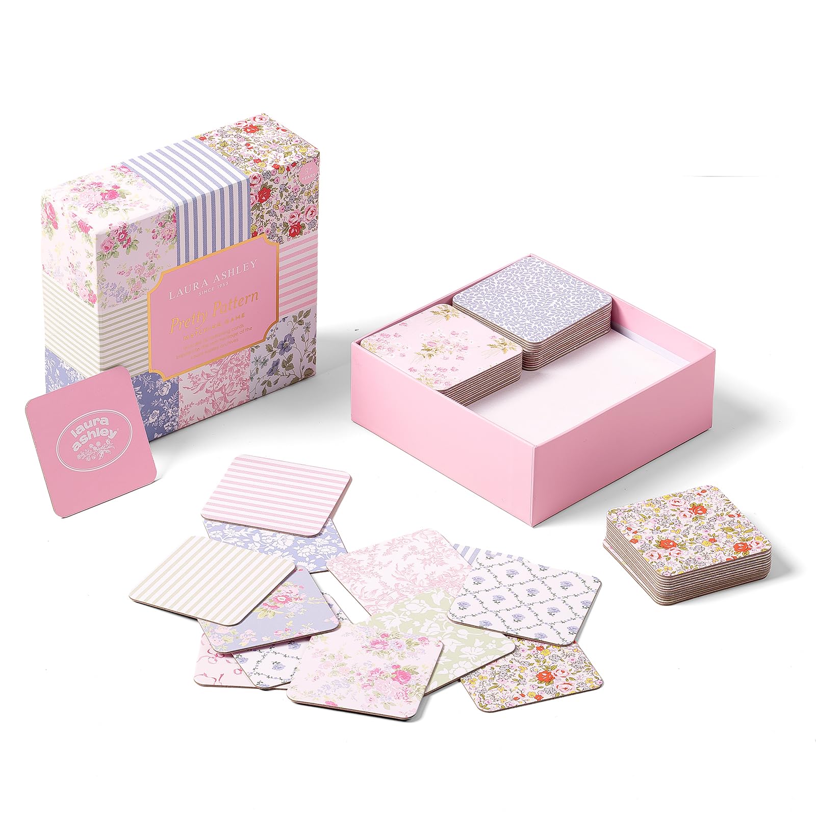 Amazon.com: Laura Ashley Pretty Pattern Matching Game – 52 Floral